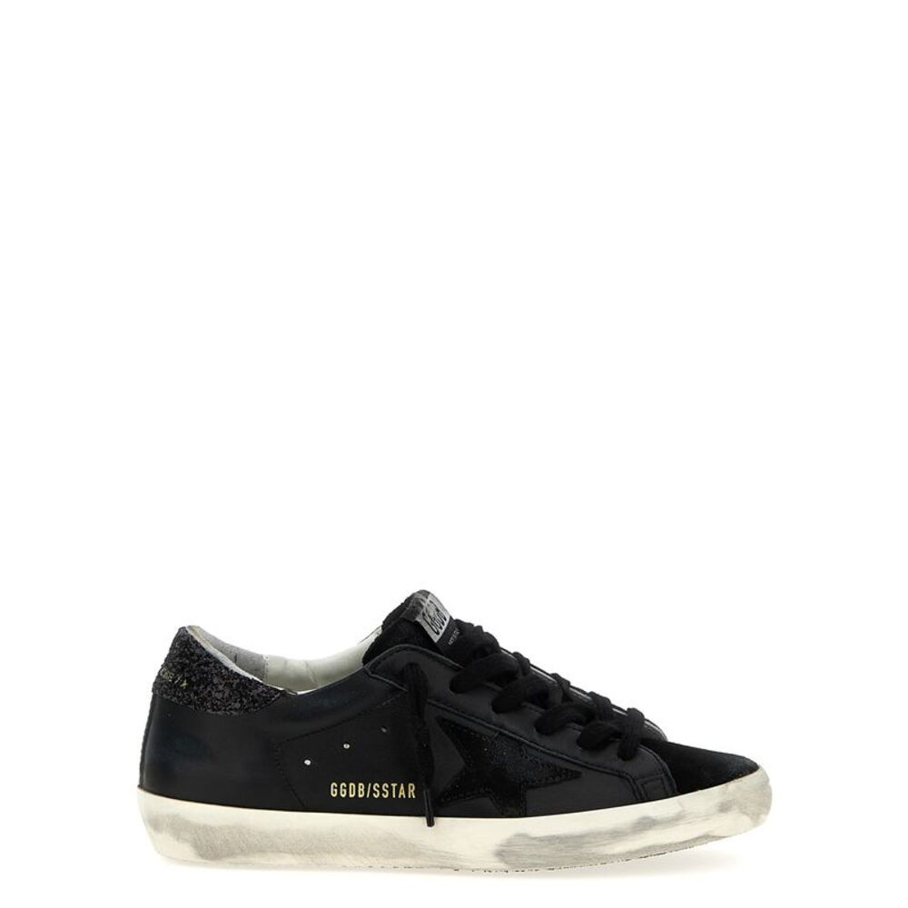 Golden Goose Black Leather Low Top Women's Sneakers